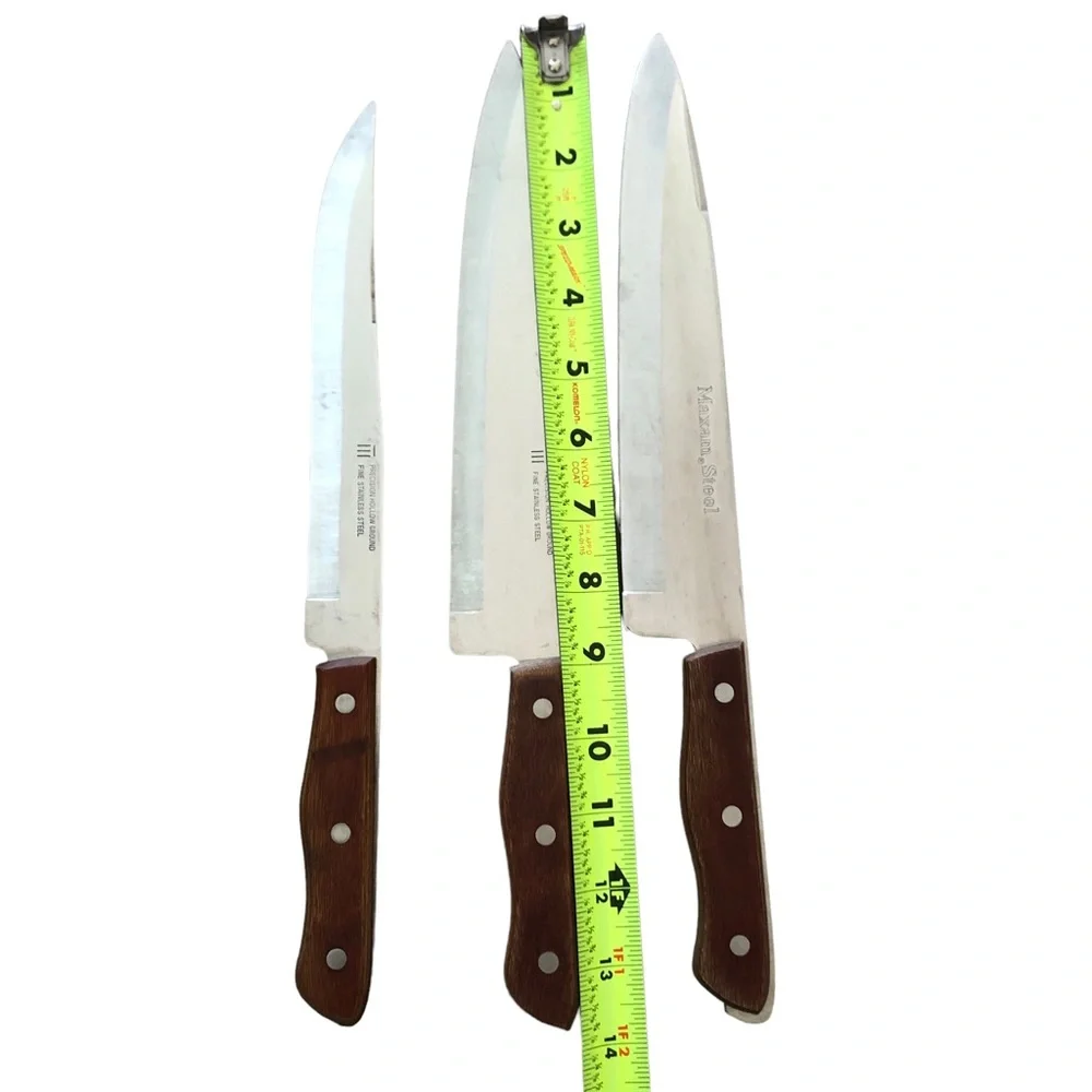 Maxam Precision Hollow Ground Fine Stainless Steel Knives